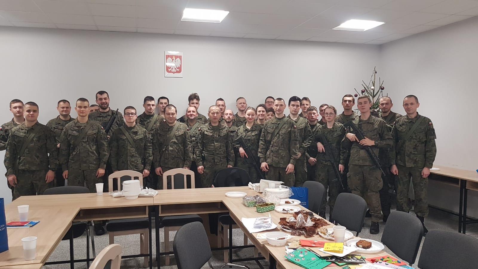 Dowódca Małopolskich Terytorialsów spotkał się z żołnierzami na granicy