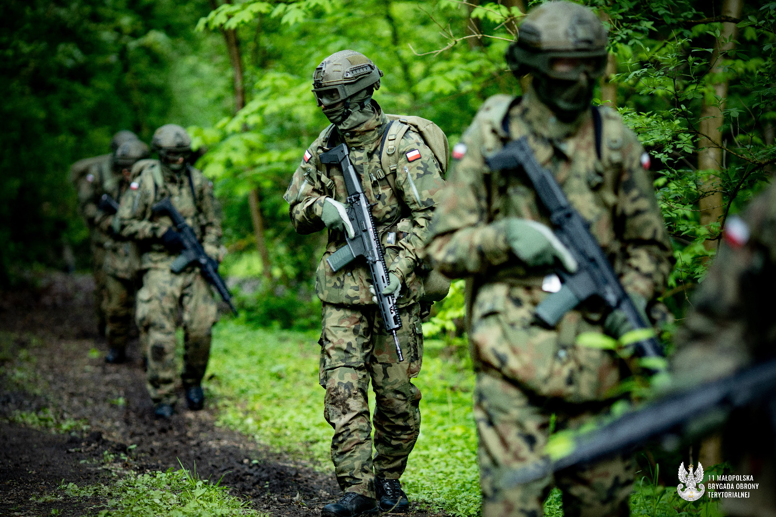 Pierwszy egzamin oraz przysięga małopolskich terytorialsów.