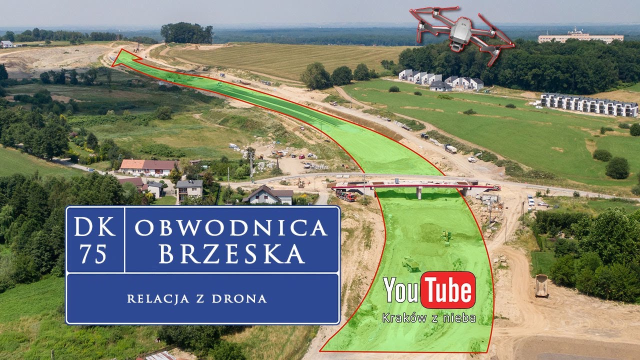 Jak przebiegają prace na budowie obwodnicy Brzeska? Relacja z drona / lipiec 2024