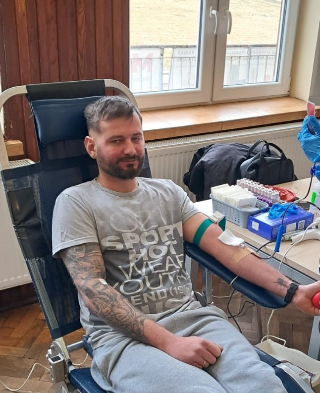 Walentynkowa akcja oddawania krwi w Łoniowej / zdjęcia