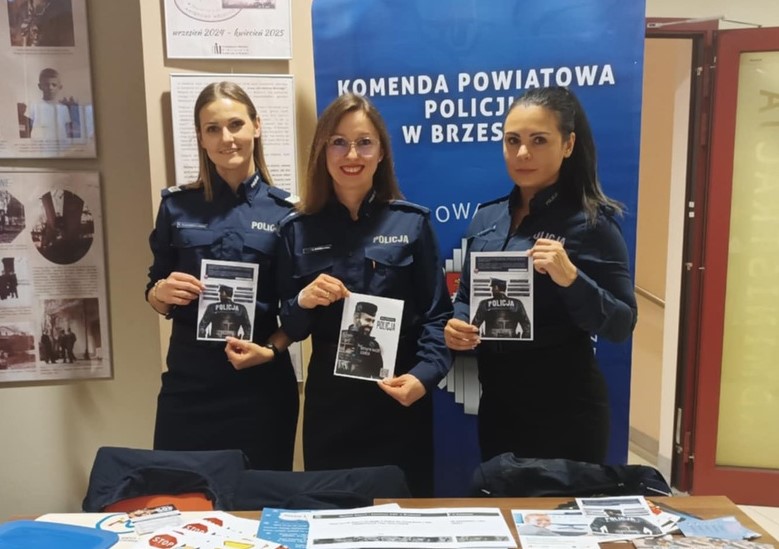Policjanci z Brzeska promowali bezpieczeństwo i służbę w Policji podczas lokalnych wydarzeń