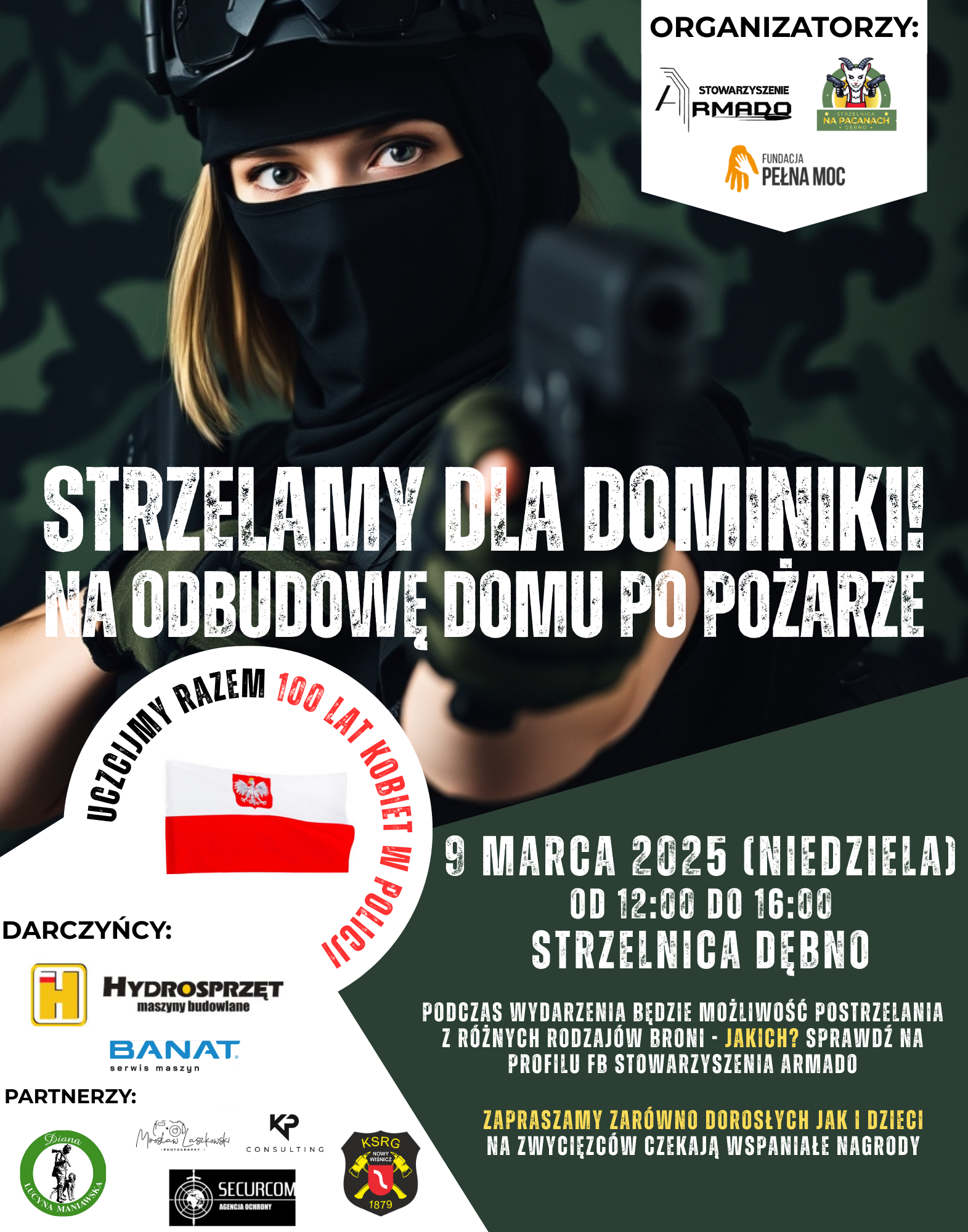 Dębno. Charytatywne zawody strzeleckie 9 marca 2025 r.