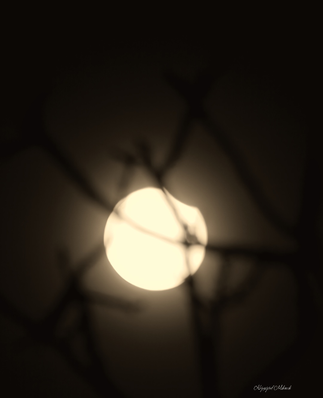 Częściowe zaćmienie Słońca – widok z Jadownik / zdjęcia