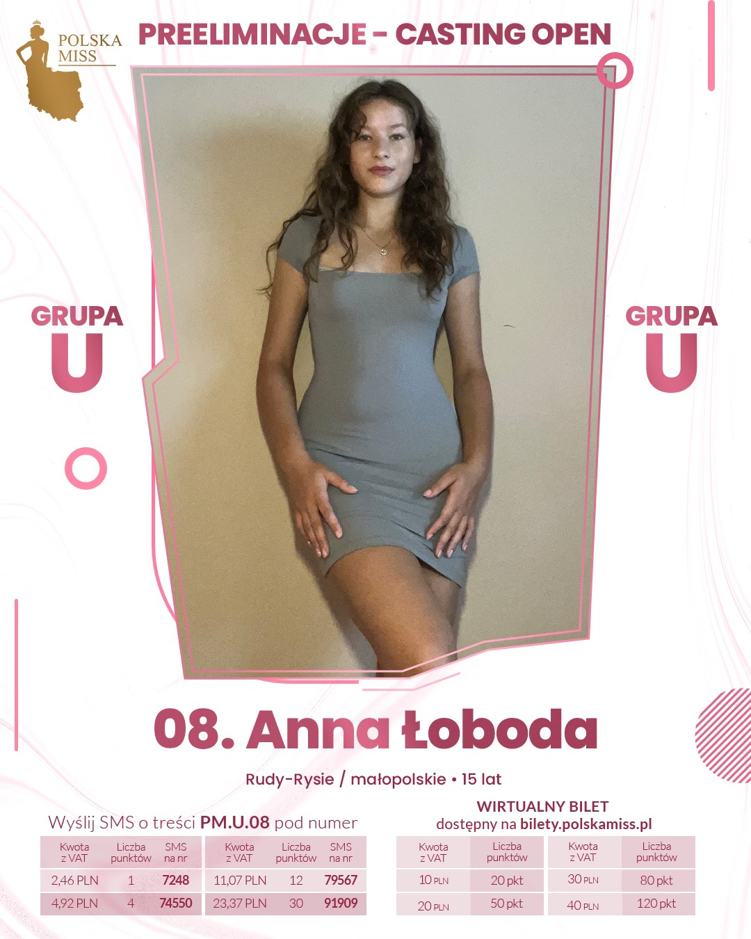 Rudy Rysie. Anna Łoboda w preeliminacjach do konkursu Polska Miss Nastolatek