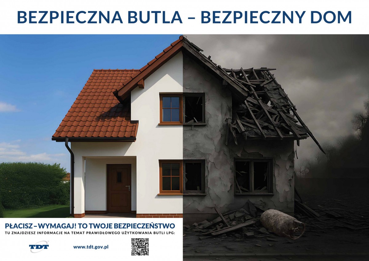 Bezpieczna butla – bezpieczny dom / akcja edukacyjna