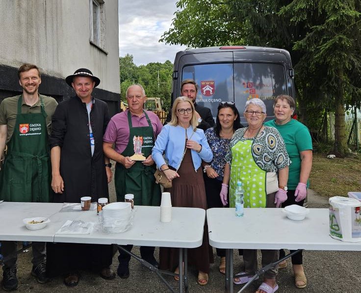 Delegacja z Gminy Dębno z wizytą u pielgrzymów / zdjęcia
