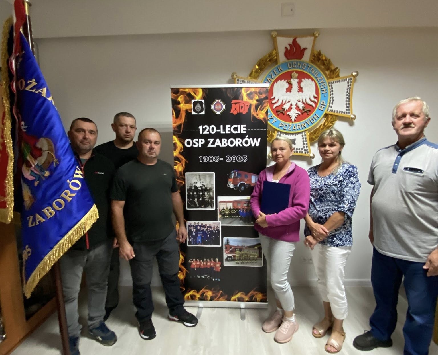 Rodaczki zza oceanu z wizytą w remizie OSP Zaborów