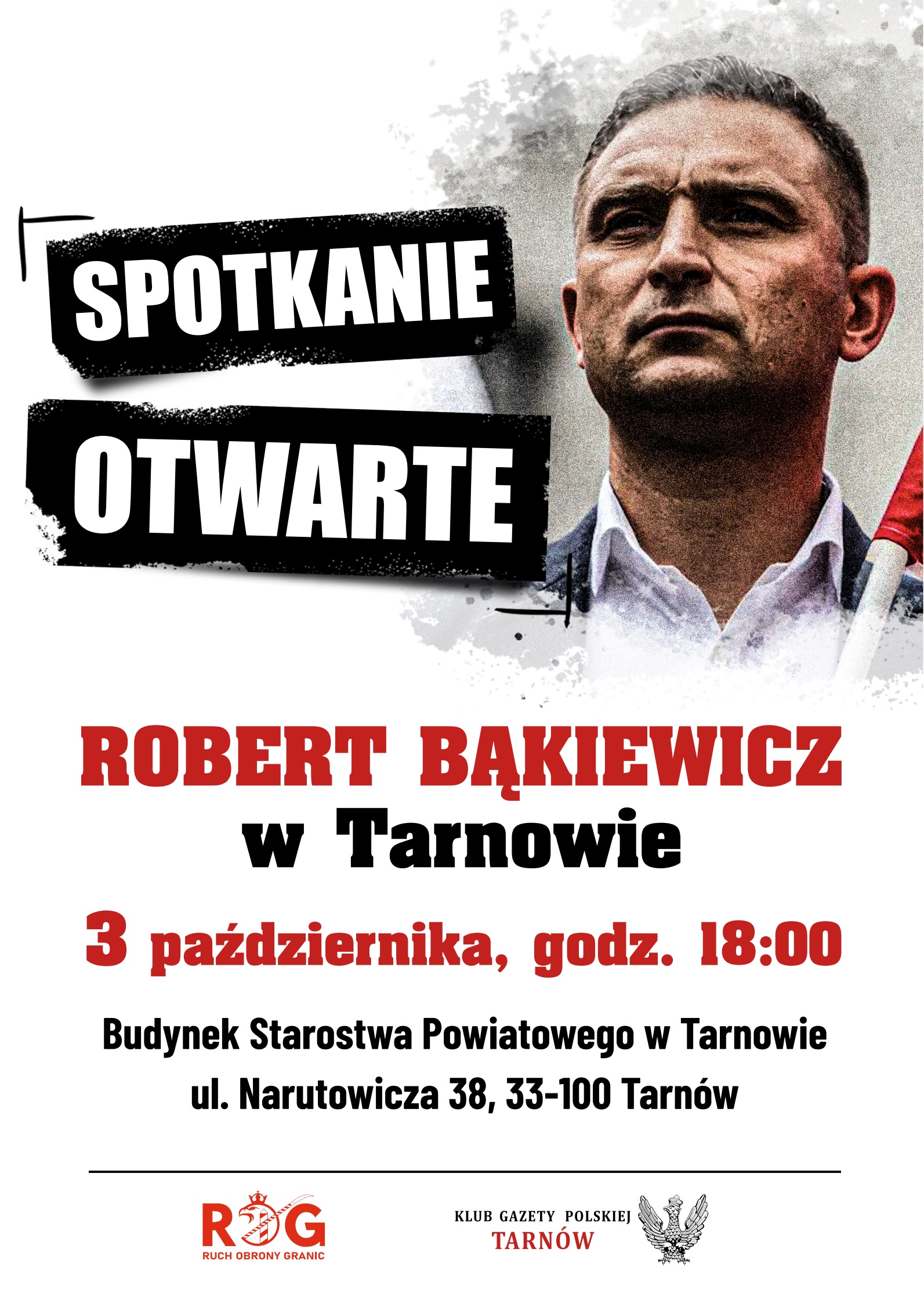 Spotkanie otwarte z Robertem Bąkiewiczem w Tarnowie / 3 października 2025 r.