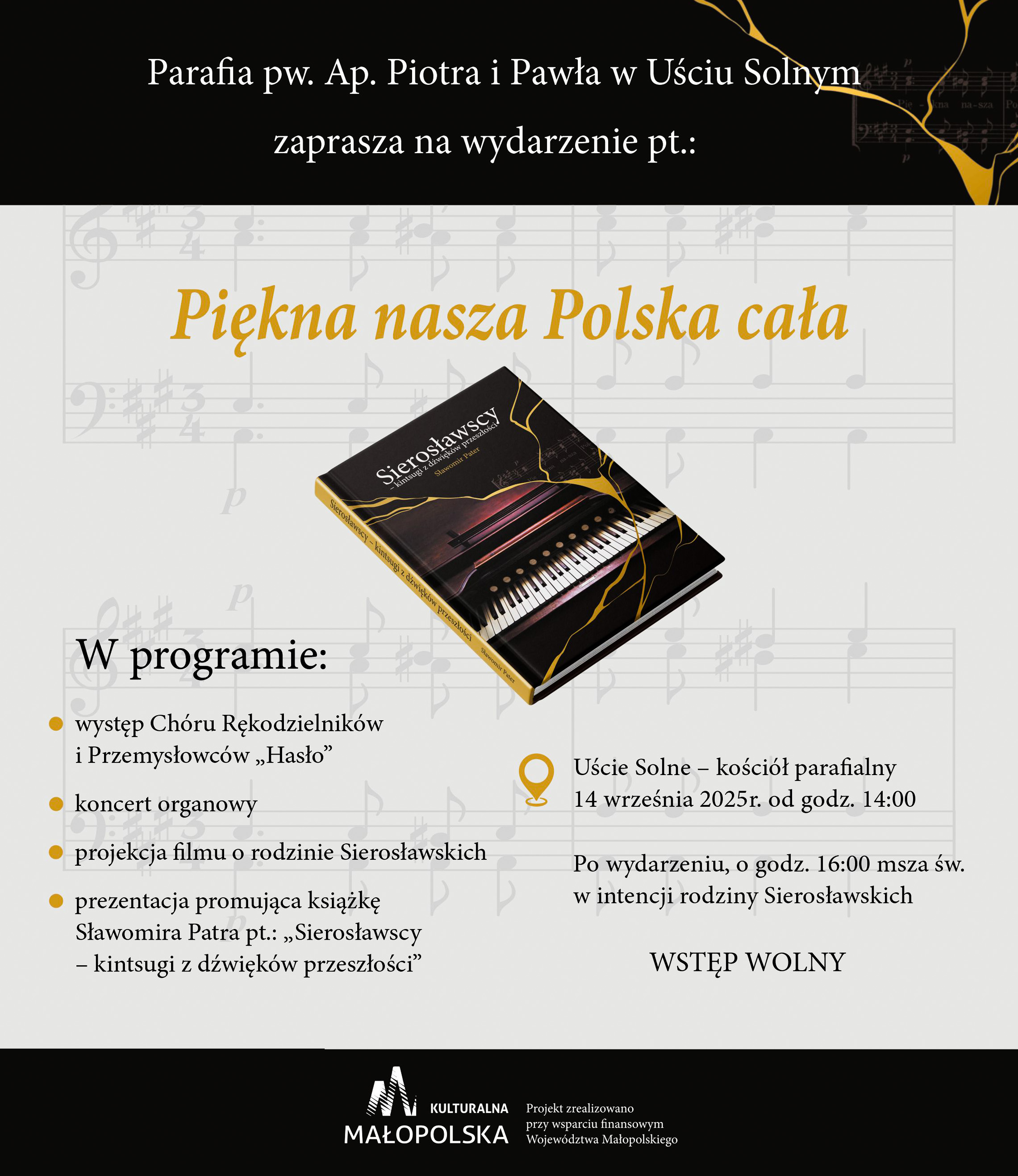 „Piękna nasza Polska cała”. Koncert i promocja książki w Uściu Solnym