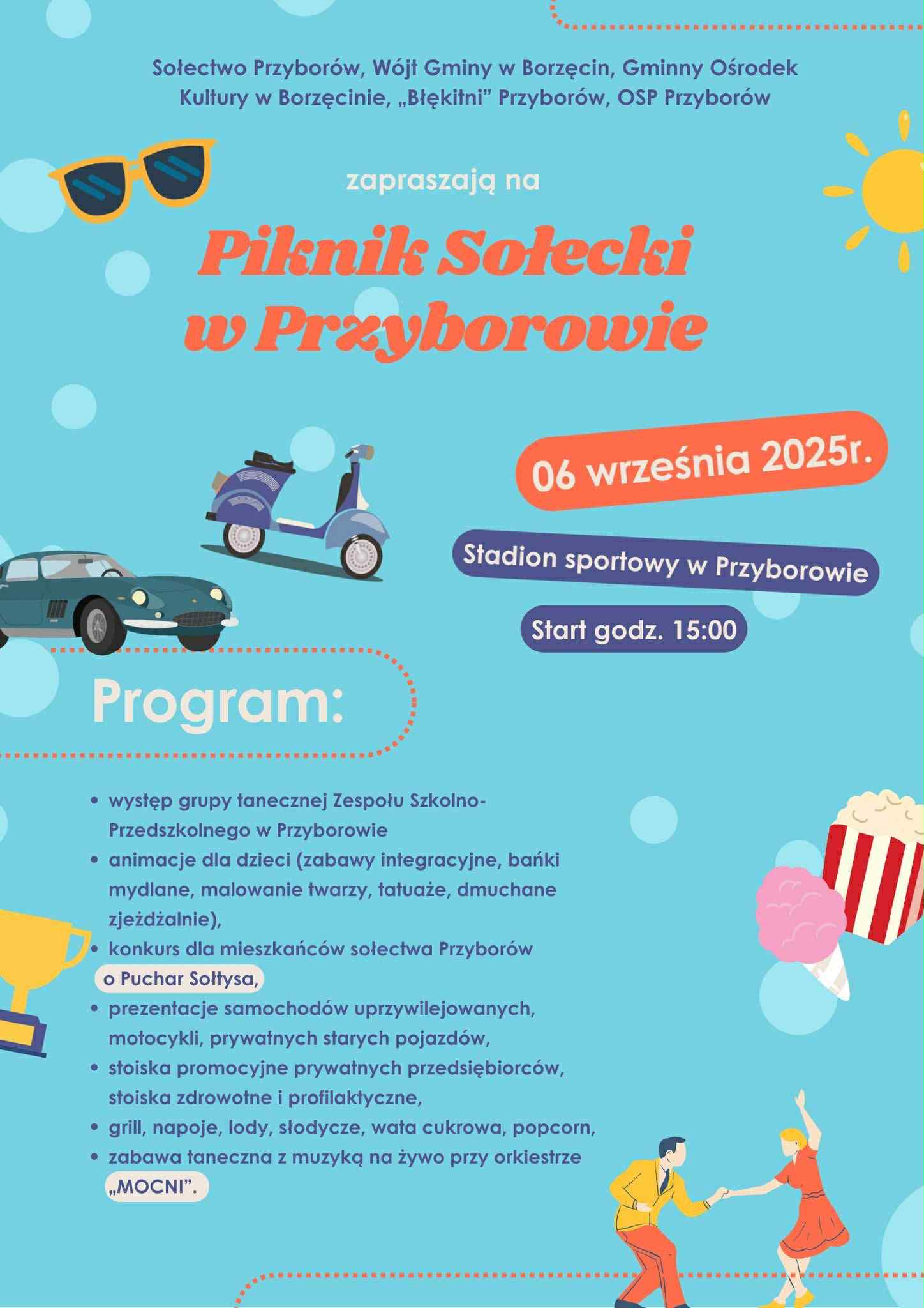 Już w sobotę – piknik rodzinny w Przyborowie / 6 września 2025 r.