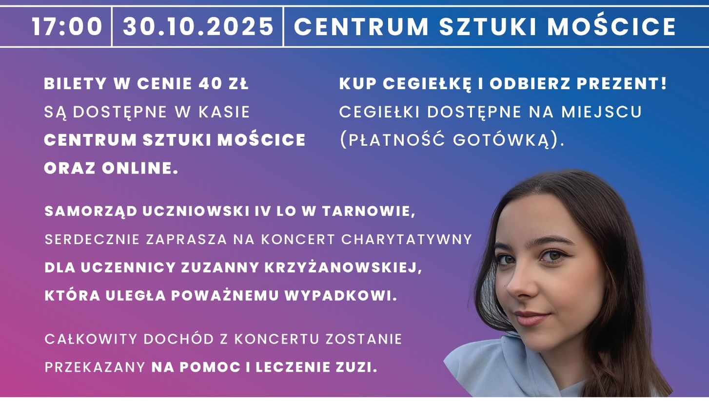 Ruszyła sprzedaż biletów na koncert charytatywny dla Zuzi Krzyżanowskiej z Łoponia