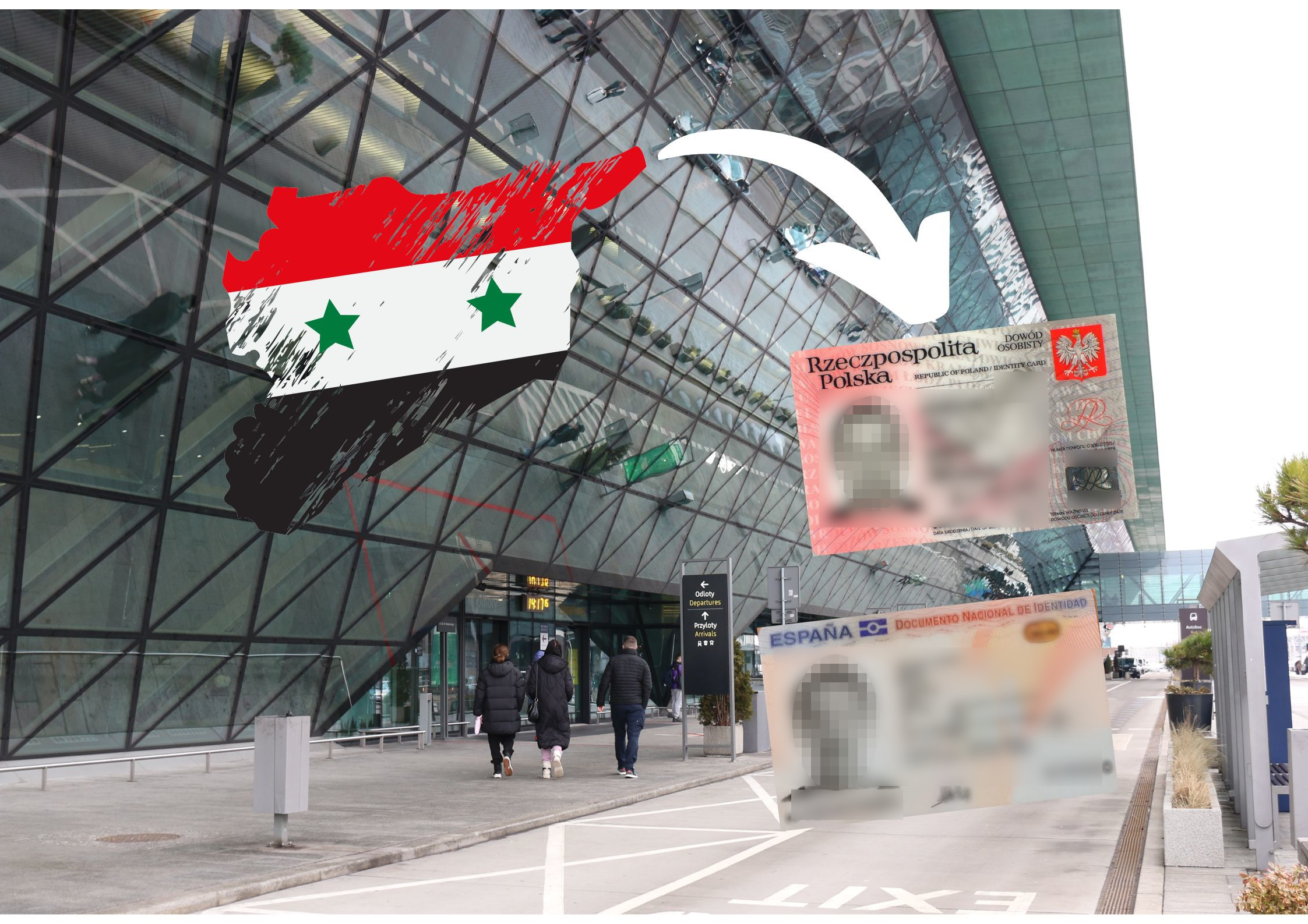 Syryjczyk udawał Polaka, a w bagażu miał jeszcze hiszpański dowód osobisty