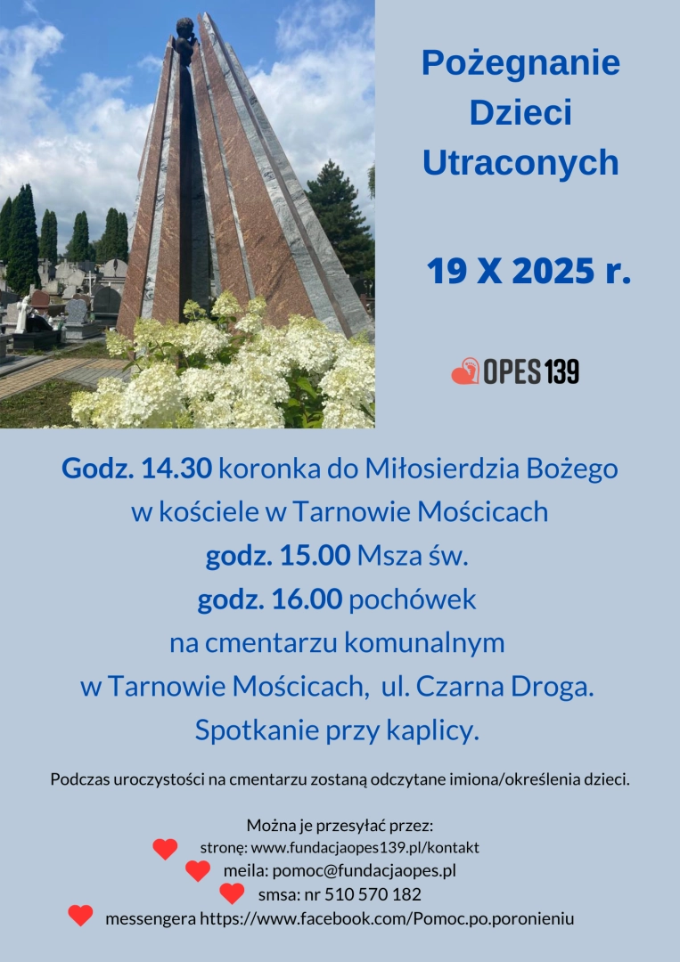 Wspólna modlitwa za dzieci utracone – pochówek 72 najmłodszych w Tarnowie