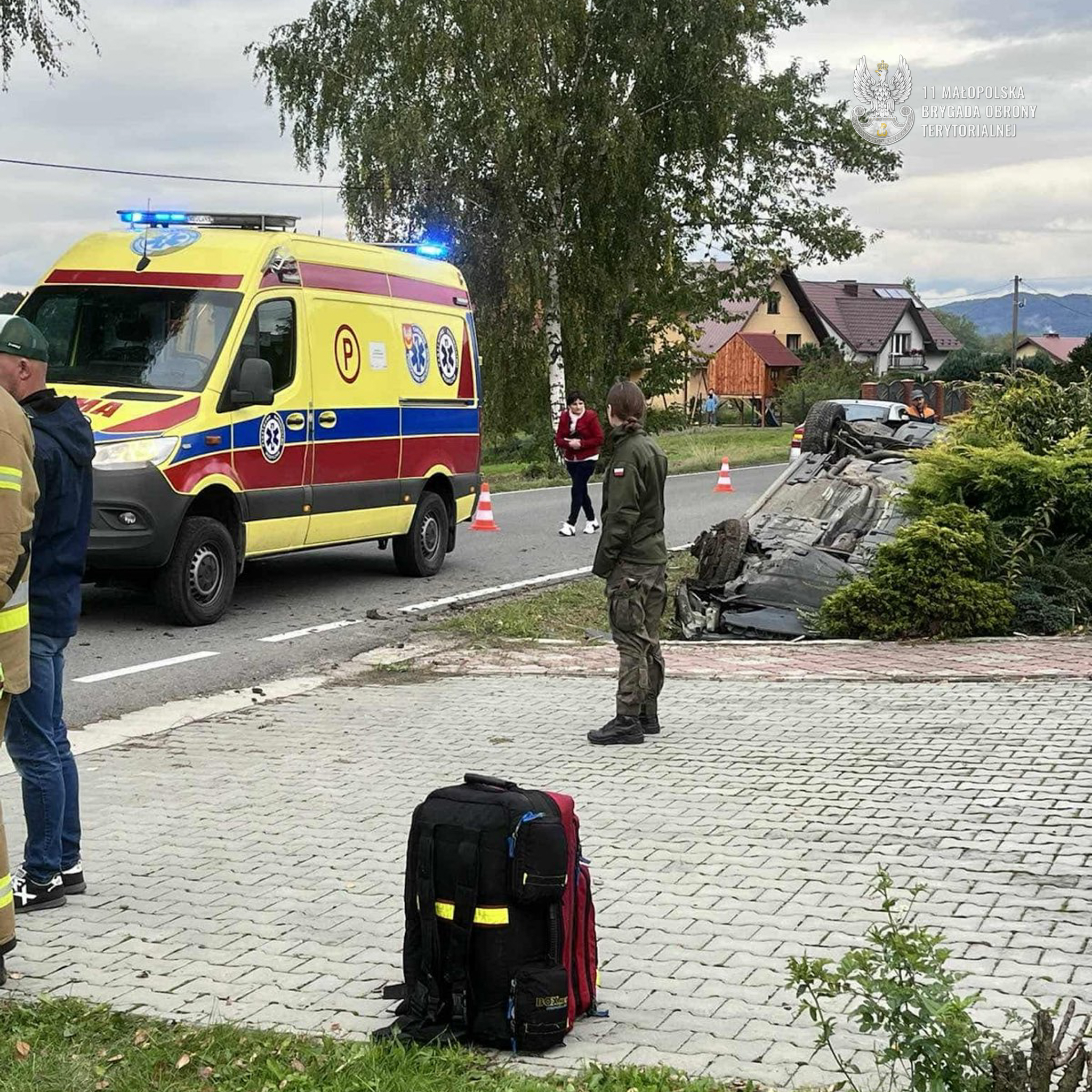 Lichwin. W służbie choćby po służbie – szer. Karolina ruszyła na pomoc ofierze wypadku