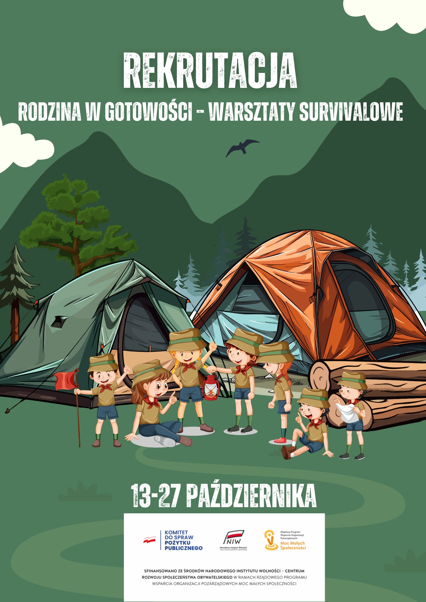 Dębno. Trwa rekrutacja do projektu „Rodzina w gotowości – warsztaty survivalowe”