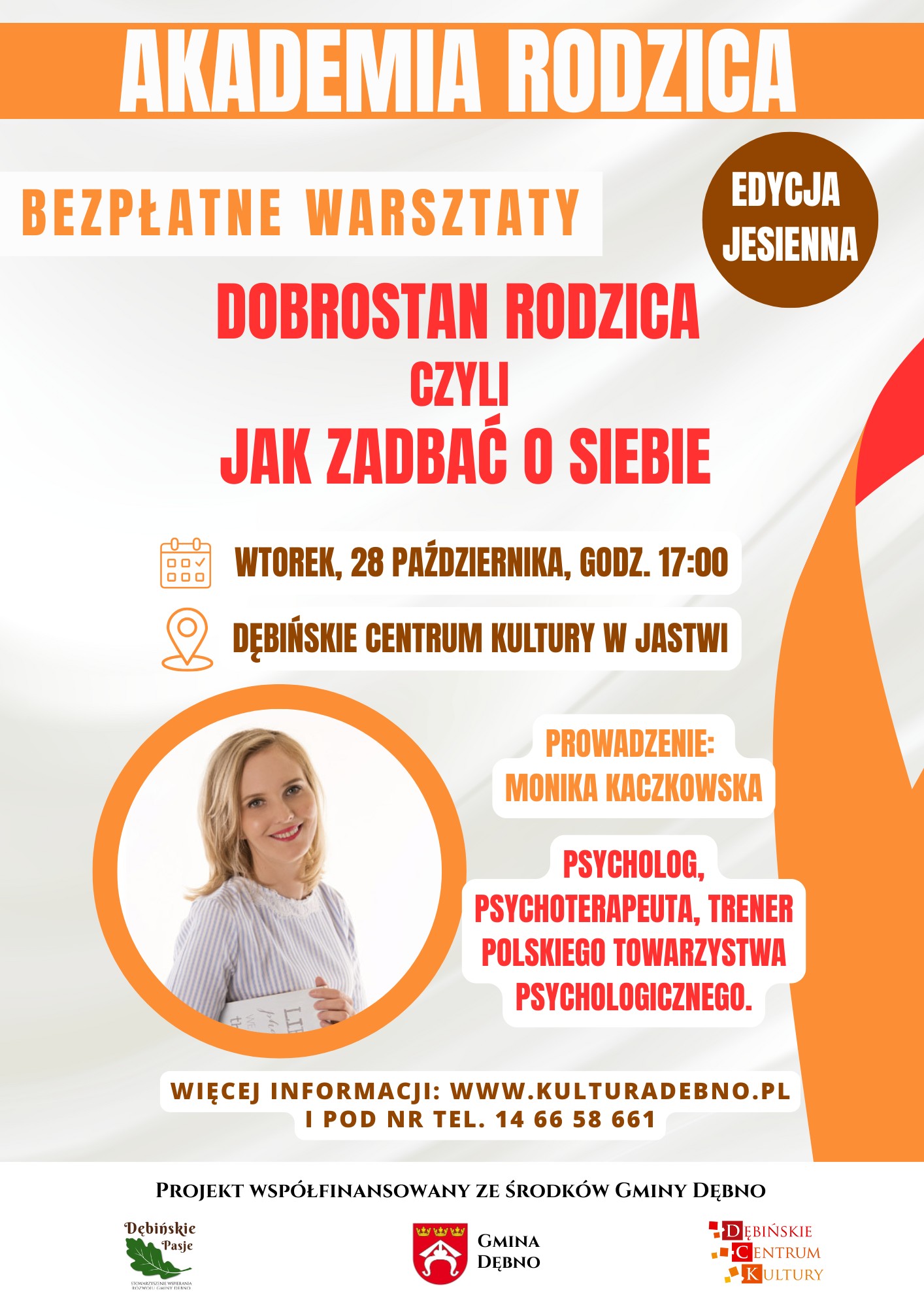 Akademia rodzica. Bezpłatne zajęcia w Jastwi / 28 października 2025 r.