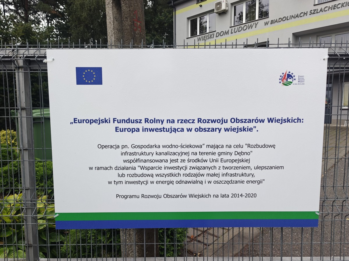 Biadoliny Szlacheckie z nową kanalizacją