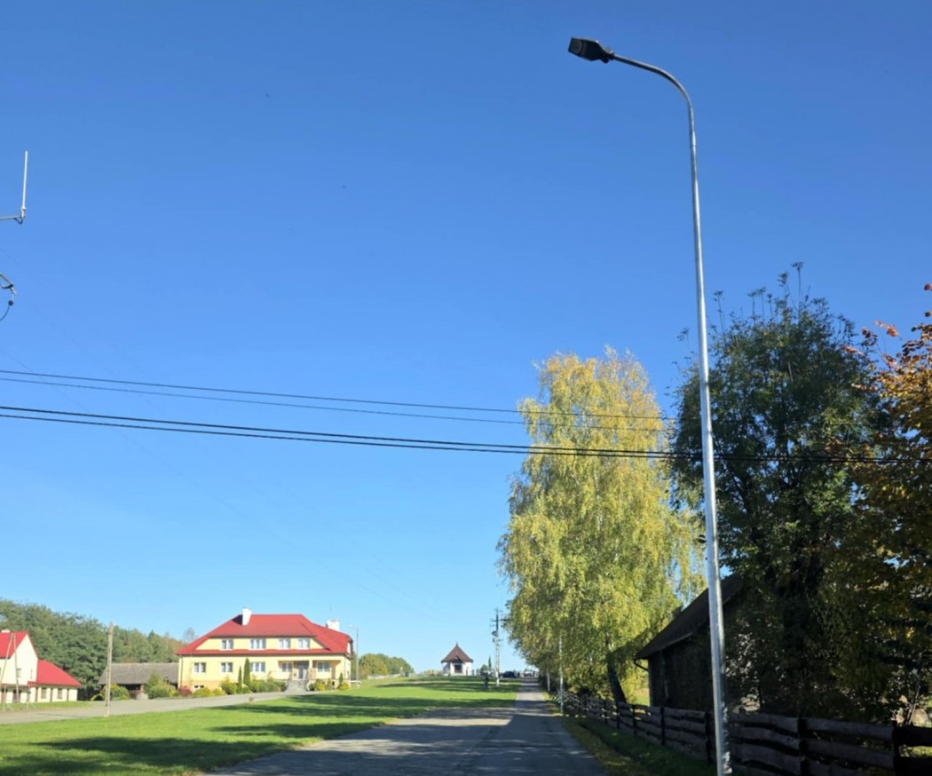 Nowe oświetlenie drogi w Maszkienicach
