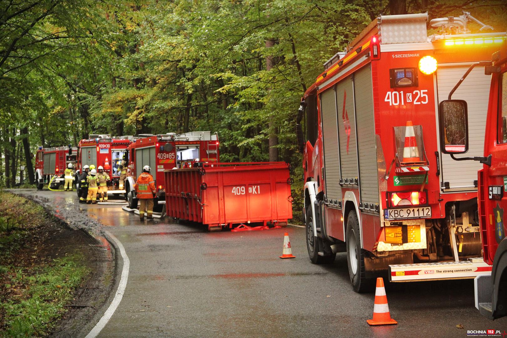 Na ratunek z ziemi i powietrza – spektakularne ćwiczenia strażaków w Powiecie Bocheńskim