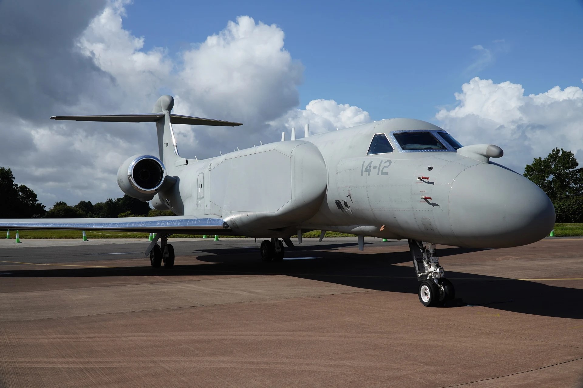 Włoski samolot wczesnego ostrzegania G550 CAEW nad Tarnowem / 18 listopada 2025 r.