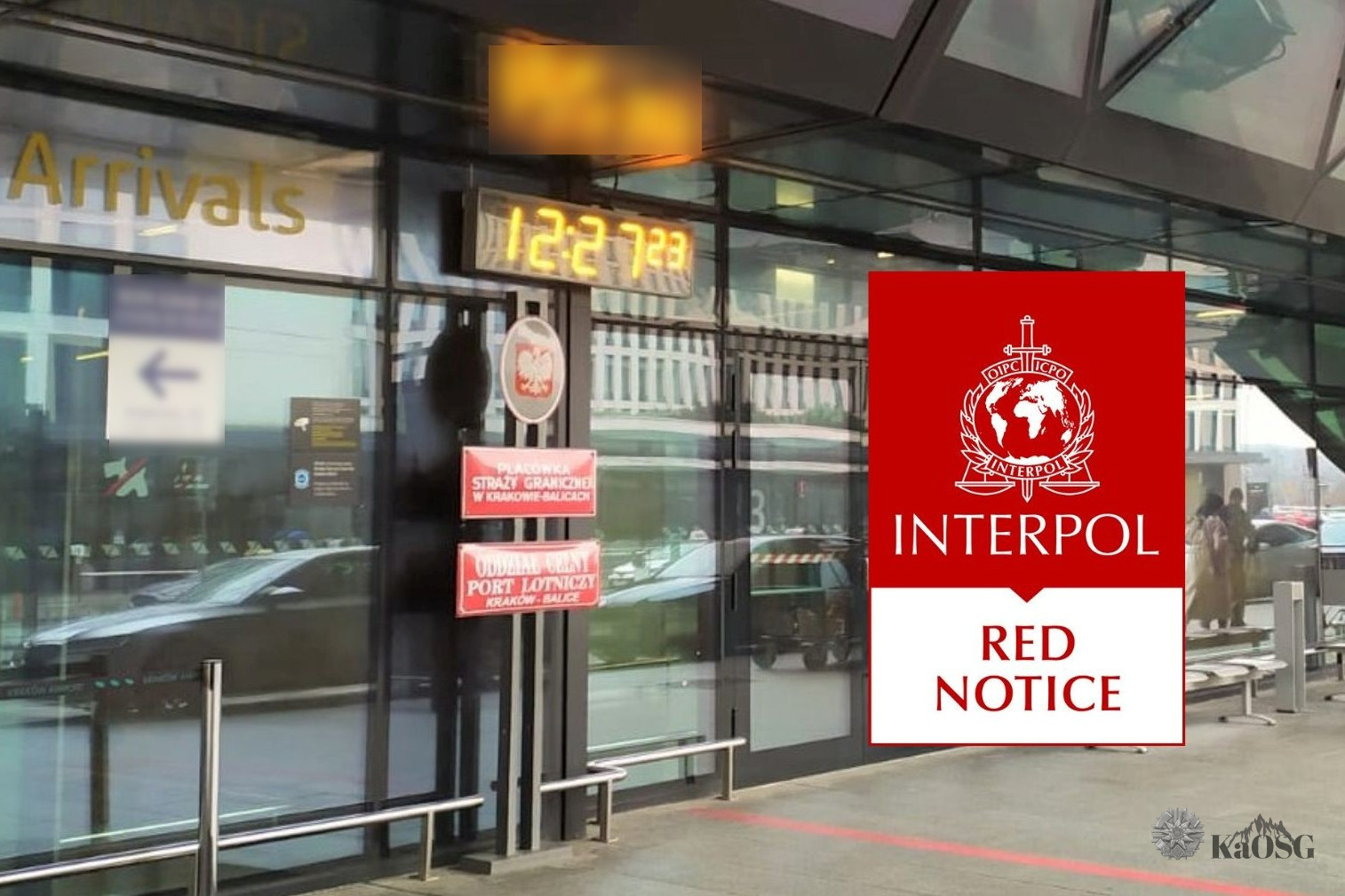 Dwie czerwone noty Interpolu i list gończy w miniony piątek na krakowskim lotnisku