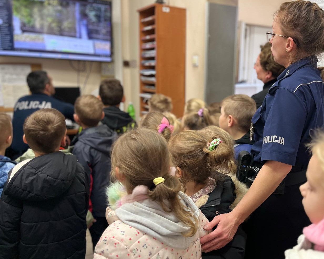 Przedszkolaki z wizytą w brzeskiej komendzie