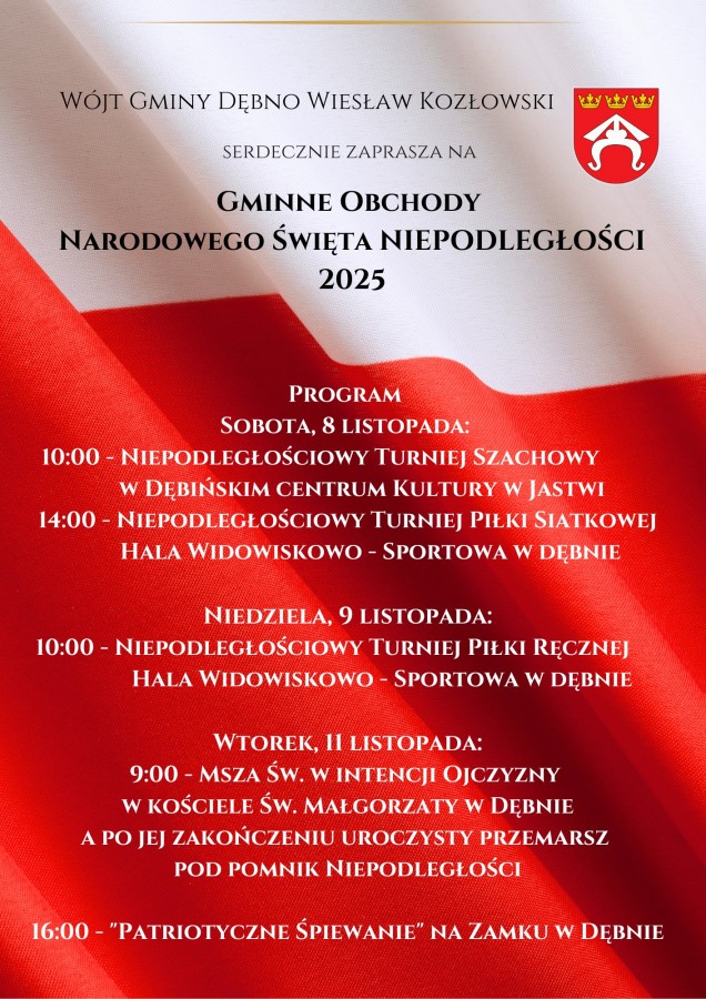 Dębno. Gminne Obchody Narodowego Święta Niepodległości 2025