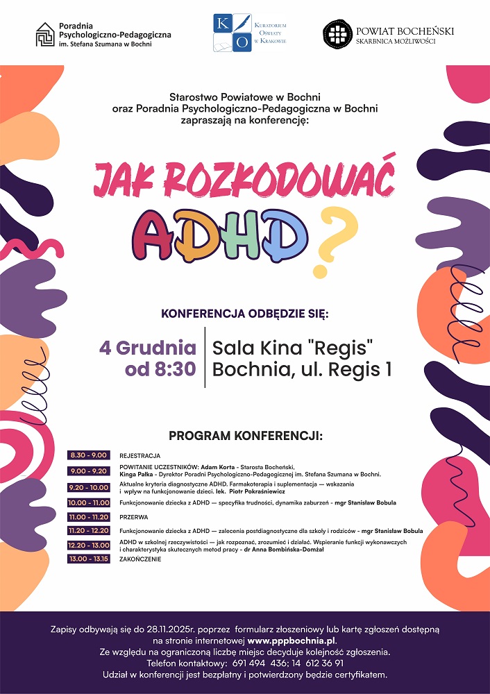 Konferencja „Jak rozkodować ADHD?”