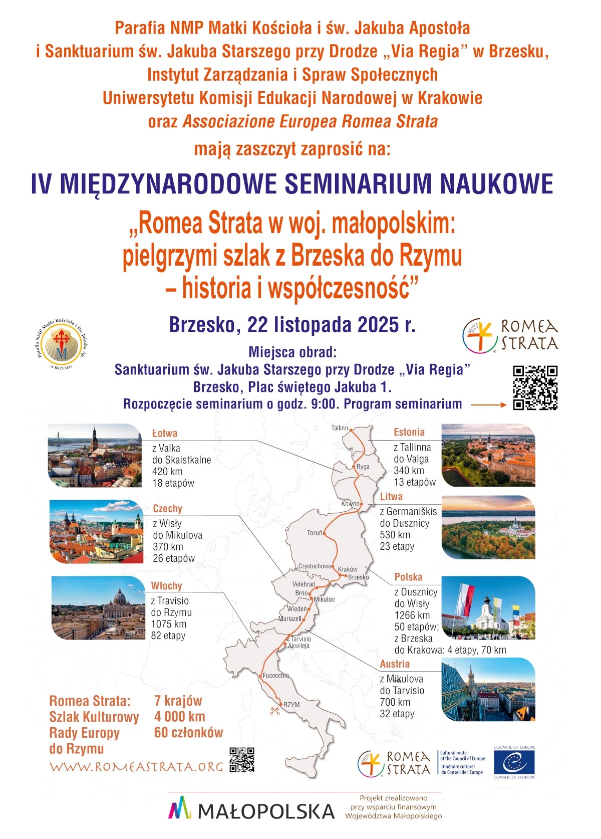 Brzesko na drodze do Rzymu – międzynarodowe seminarium naukowe / 22 listopada 2025 r.