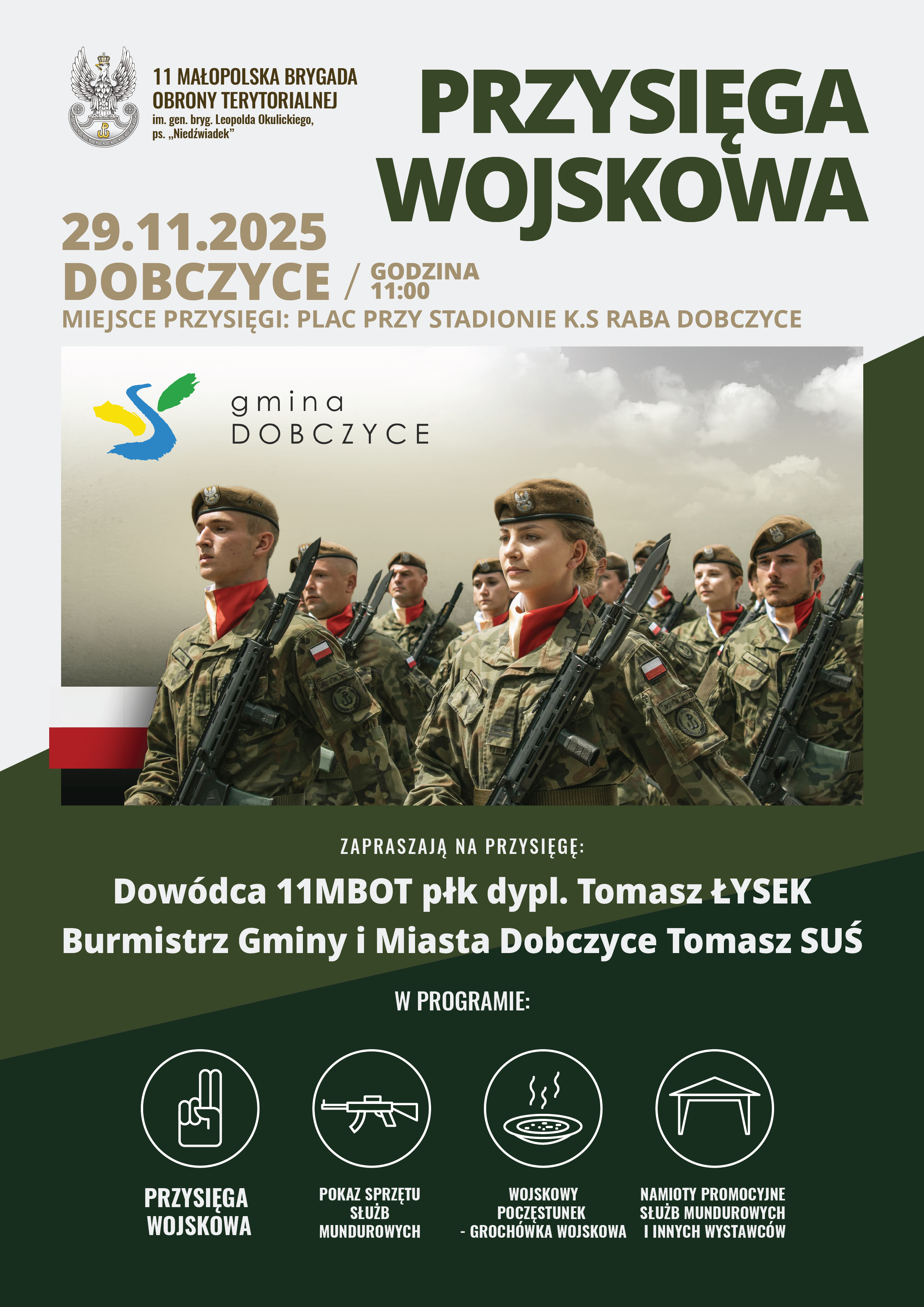 W sobotę przysięgę złożą nowi małopolscy Terytorialsi