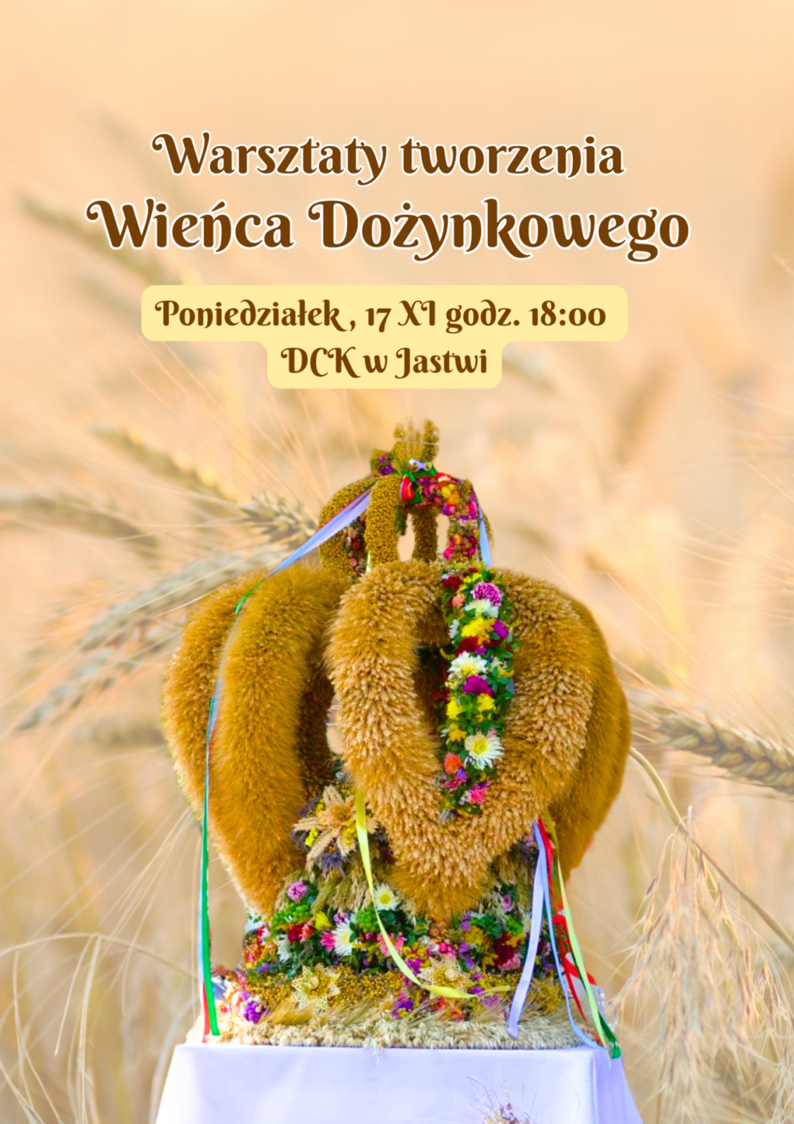 Gmina Dębno. Warsztaty tworzenia wieńców dożynkowych