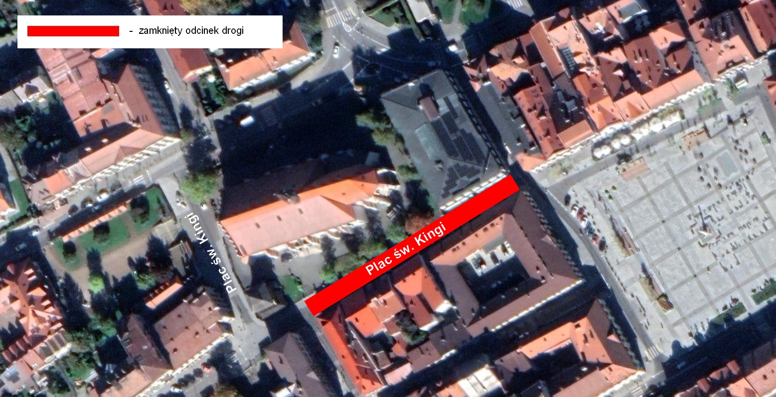 Bochnia. 28 listopada czasowe zamknięcie fragmentu Placu św. Kingi