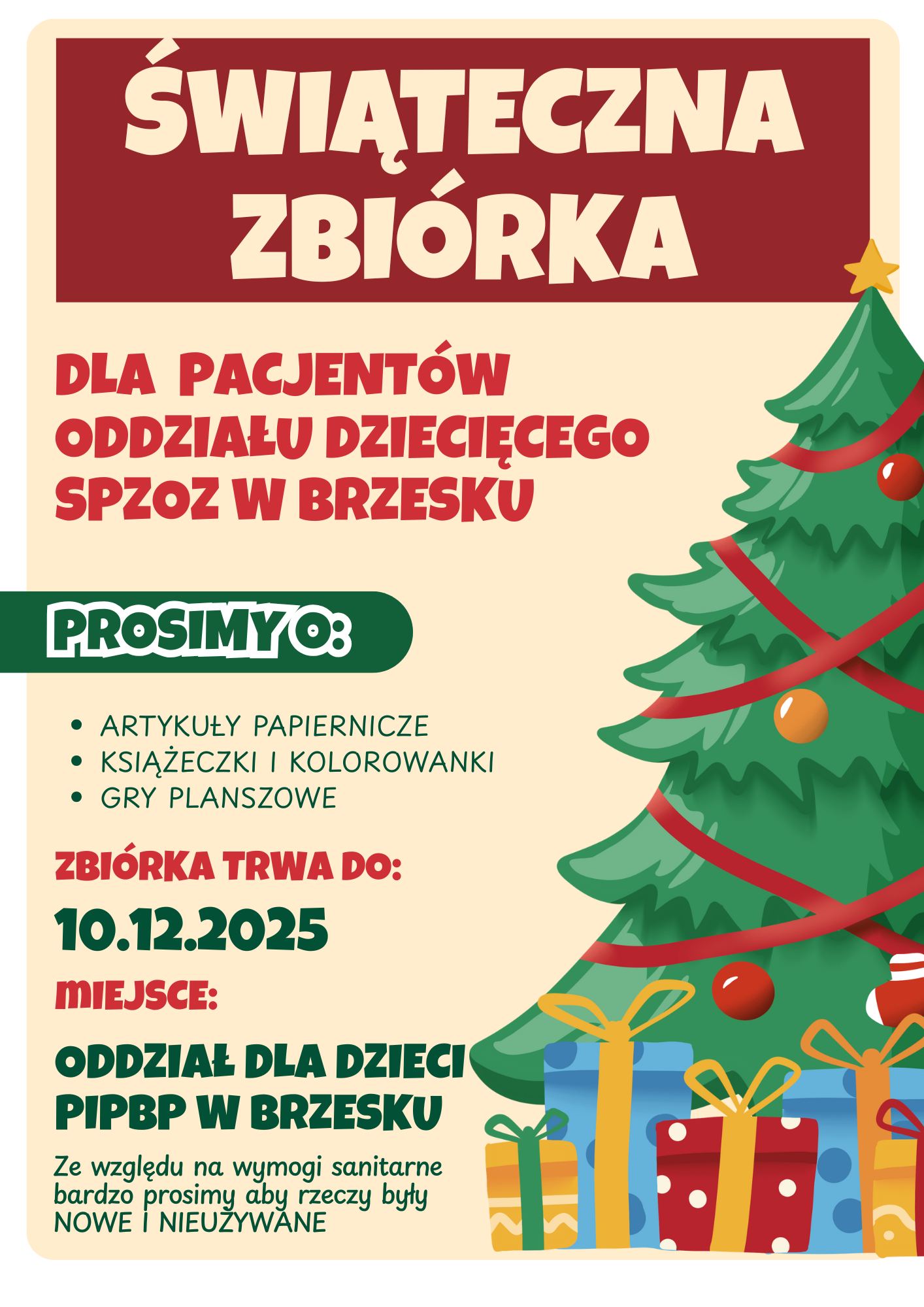 Brzesko. Świąteczna zbiórka dla małych pacjentów z oddziału dziecięcego