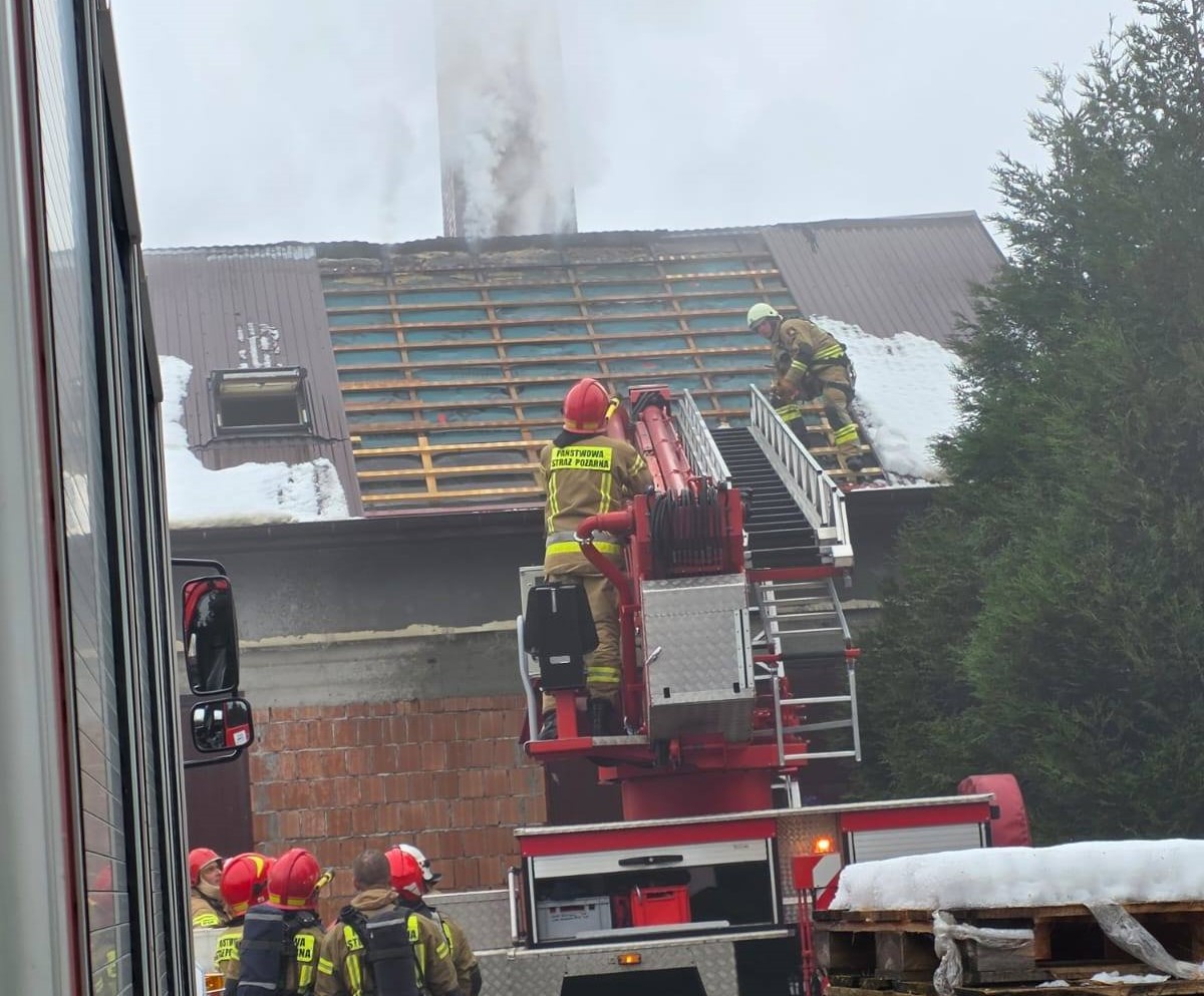 Pożar poddasza w Czchowie / 30 listopada 2025 r.