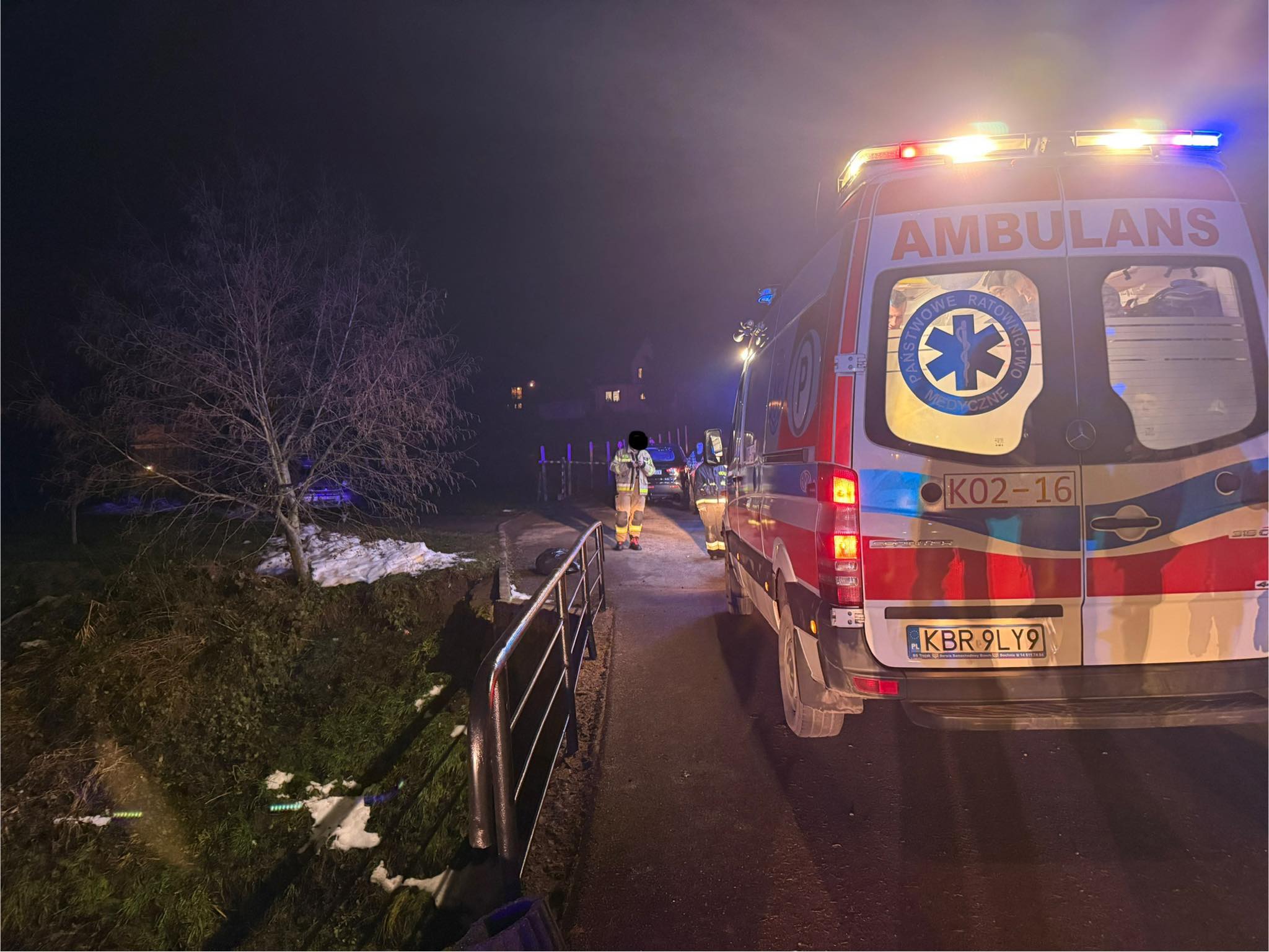 Tworkowa. Mężczyzna wpadł do potoku