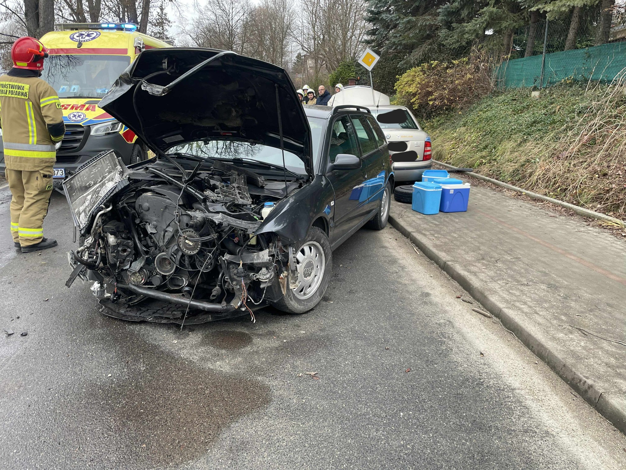 Gnojnik. Zderzenie samochodów osobowych / 9 grudnia 2025 r.