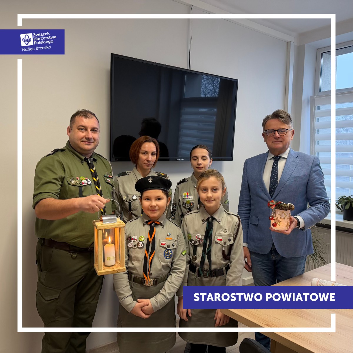 Powiat Brzeski. Sztafeta Betlejemskiego Światła Pokoju trwa!