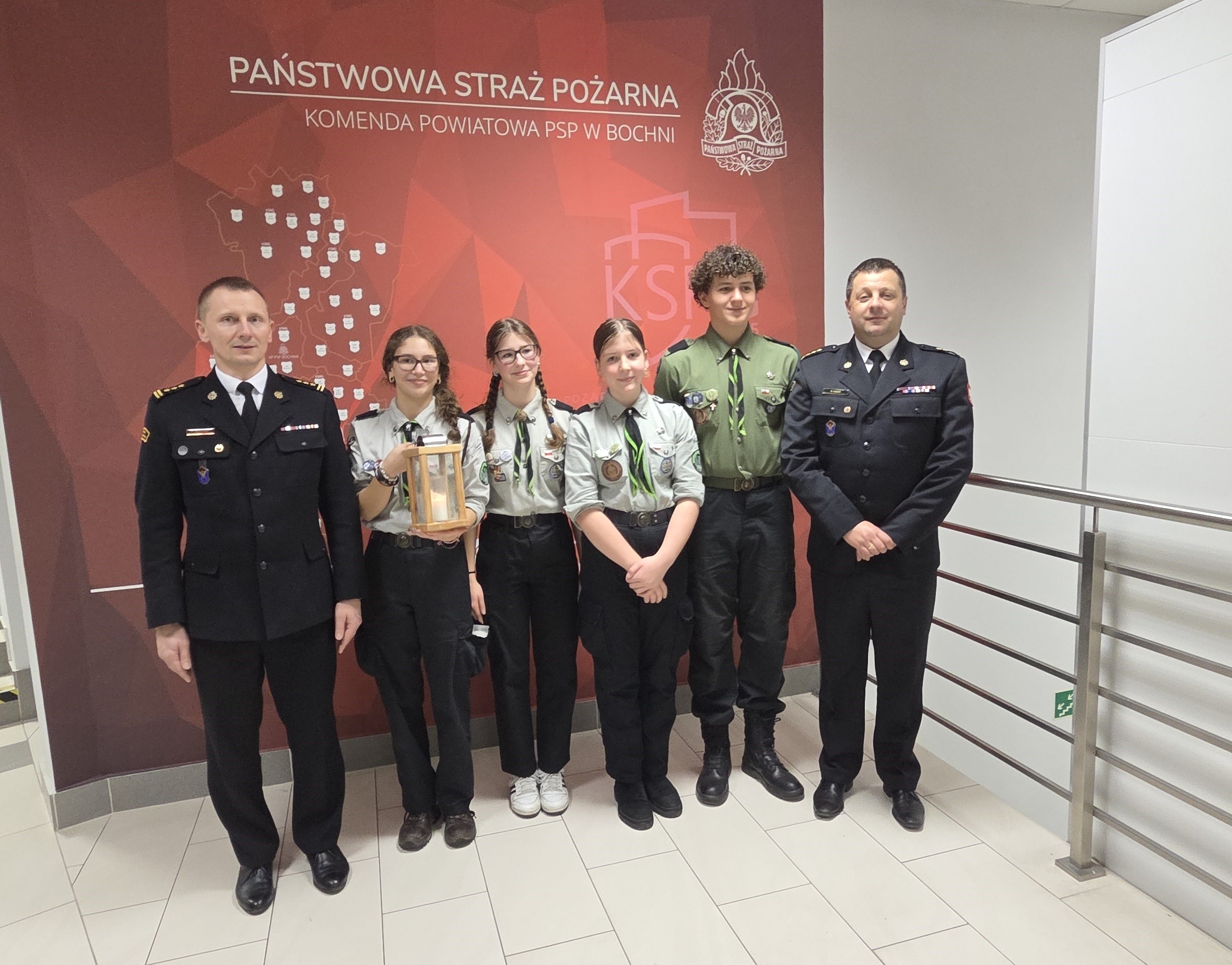 Wigilijne spotkanie opłatkowe w Komendzie Powiatowej Straży Pożarnej w Bochni