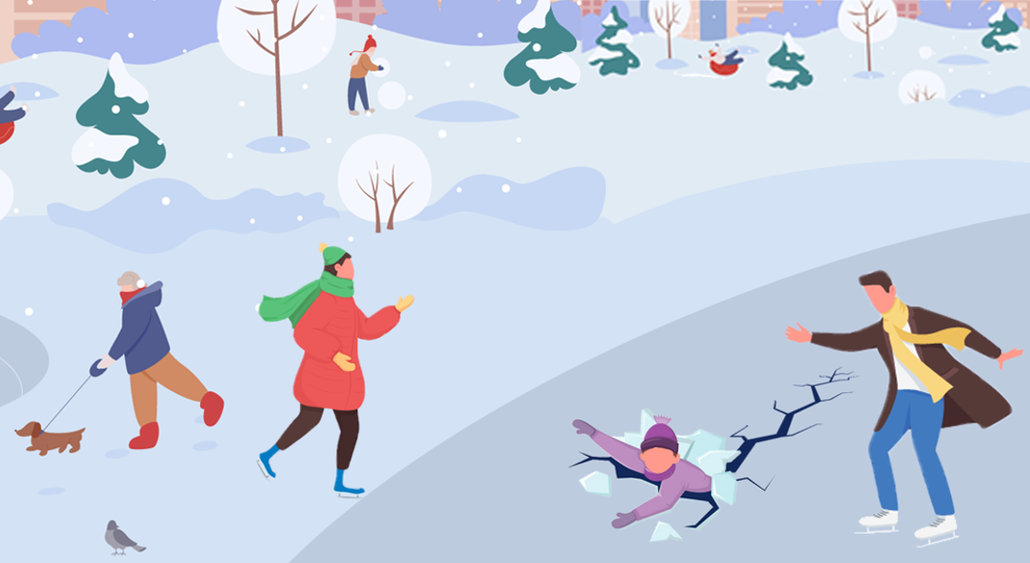 Cienki lód kusi, ale zabija. Zimą rozsądek ratuje życie