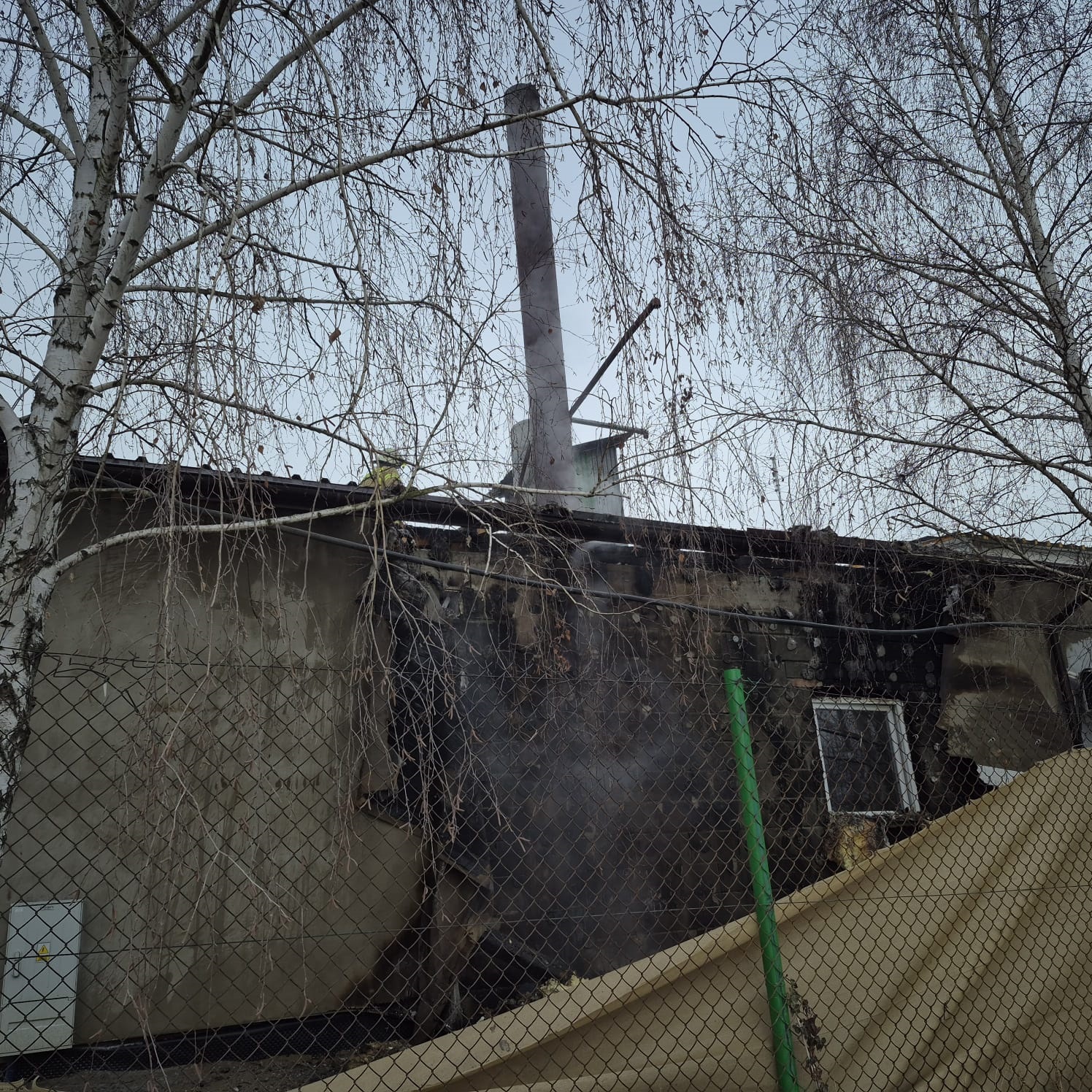 Jurków. Pożar budynku na terenie kąpieliska „Chorwacja”