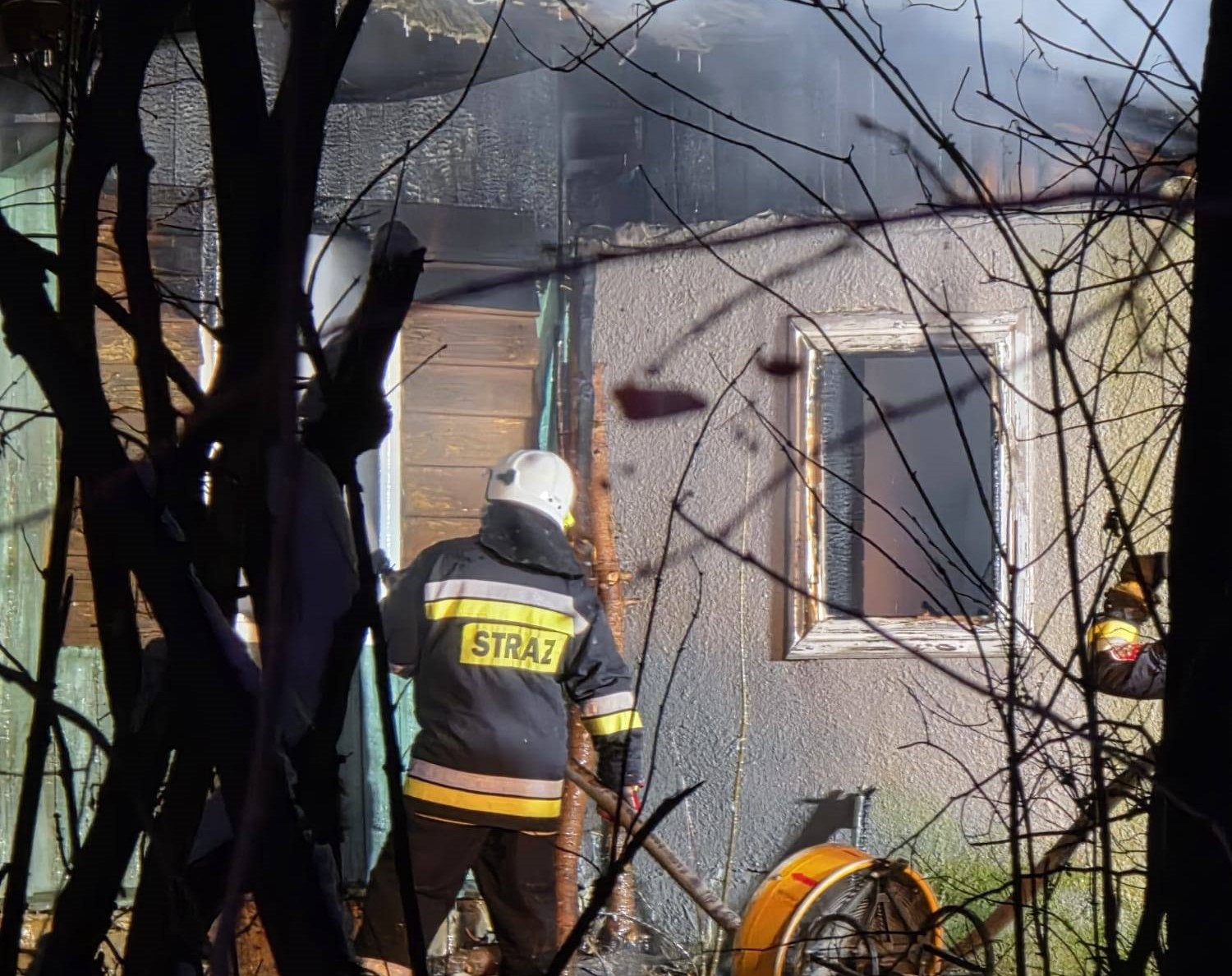 Jurków. Zwłoki mężczyzny w spalonym domu / 10 stycznia 2026 r.