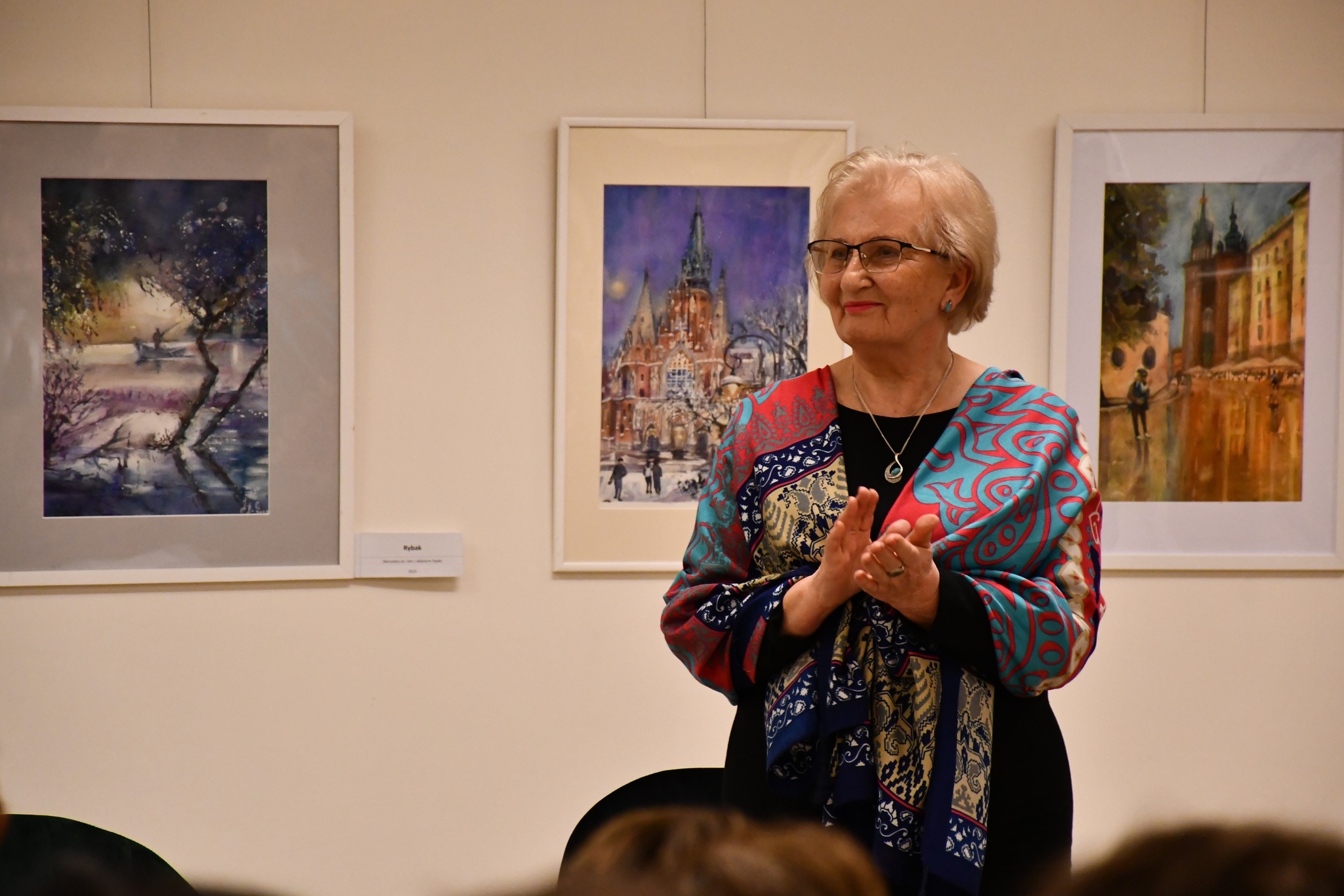 Muzyczny rytm akwareli – wernisaż wystawy Janiny Drużkowskiej-Cader / zdjęcia