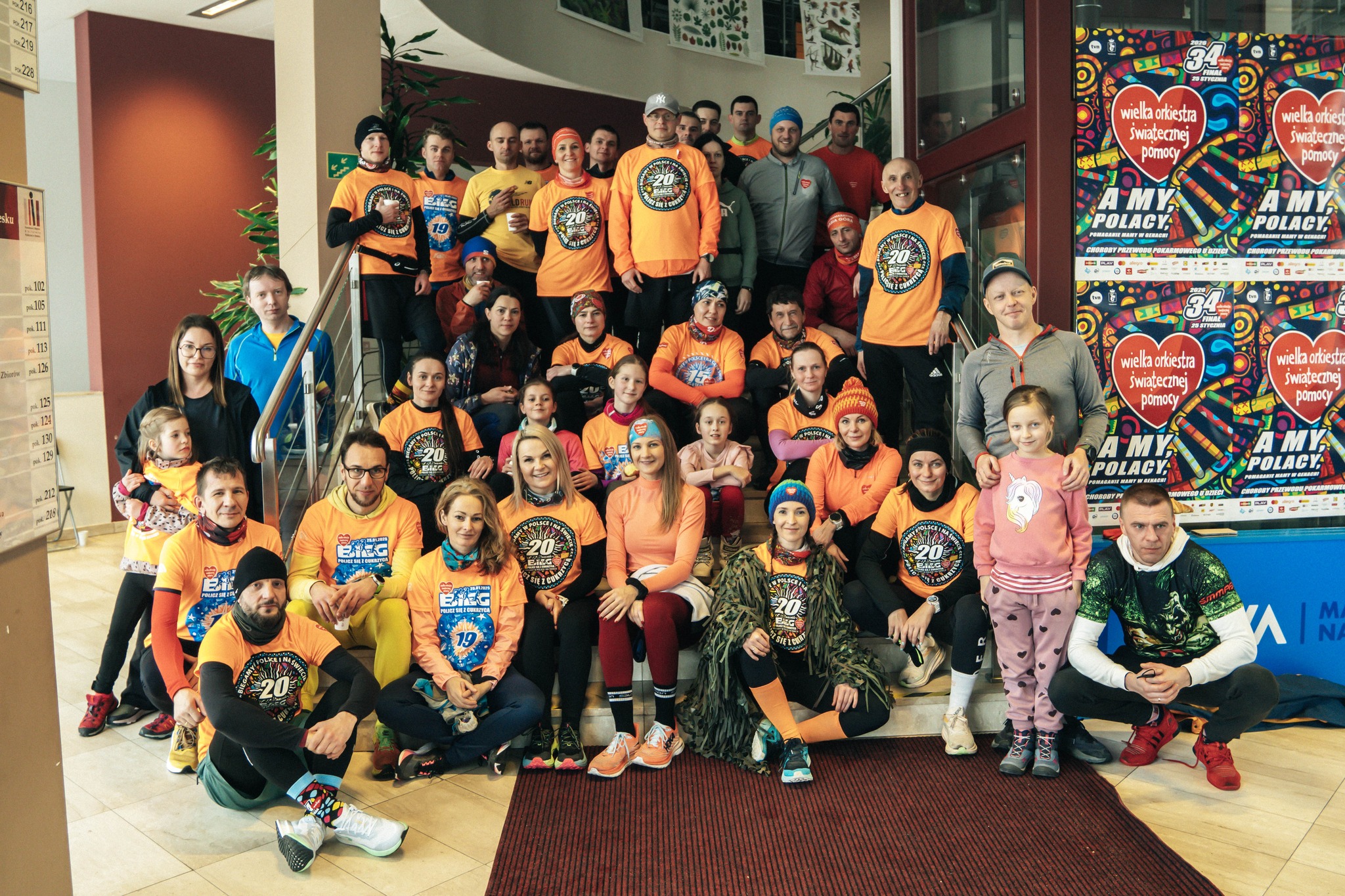 Pobiegli z sercem dla WOŚP. Ponad 60 osób na 2. Biegu Towarzyskim w Brzesku