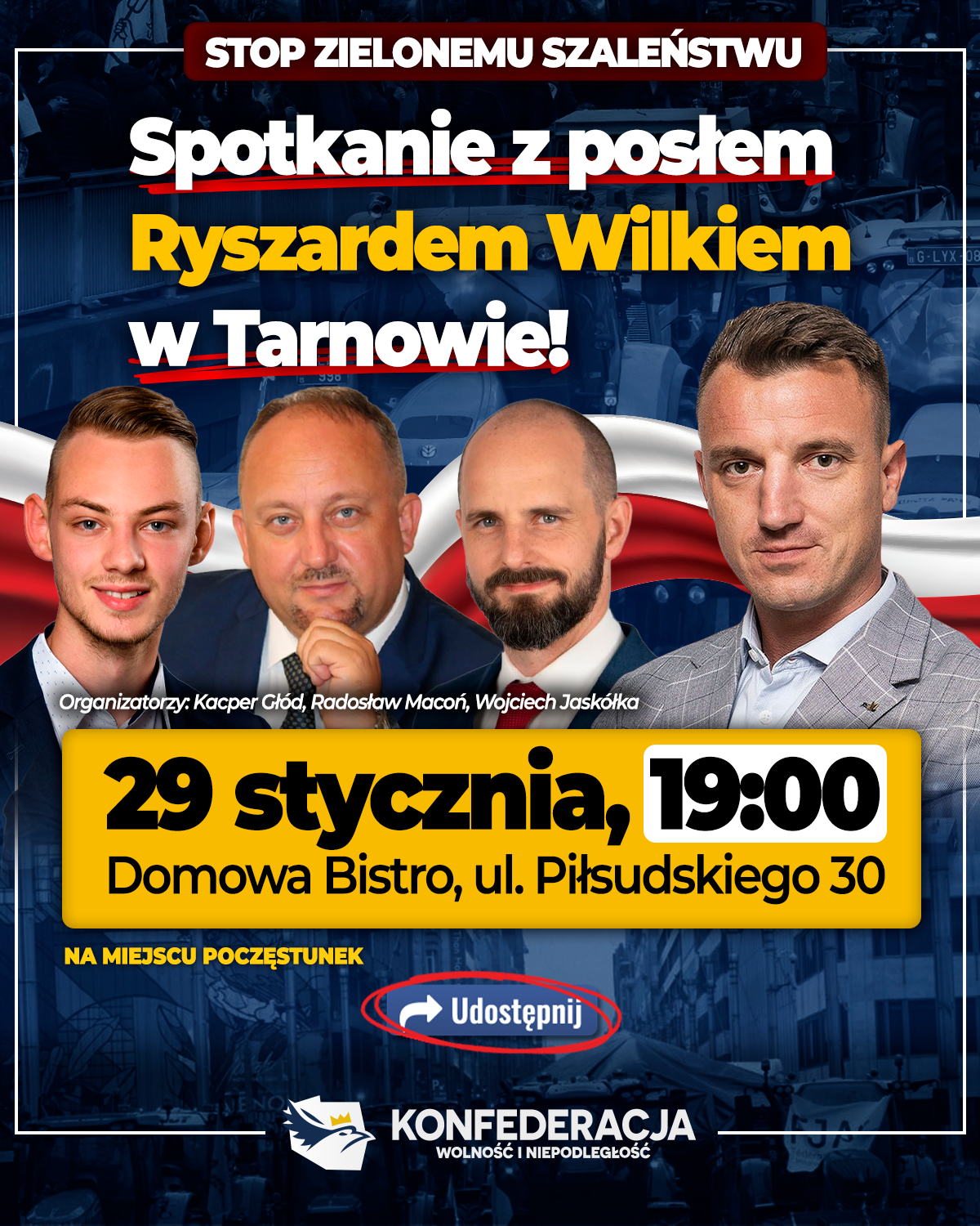 Spotkanie z posłem Ryszardem Wilkiem w Tarnowie / 29 stycznia 2026 r.