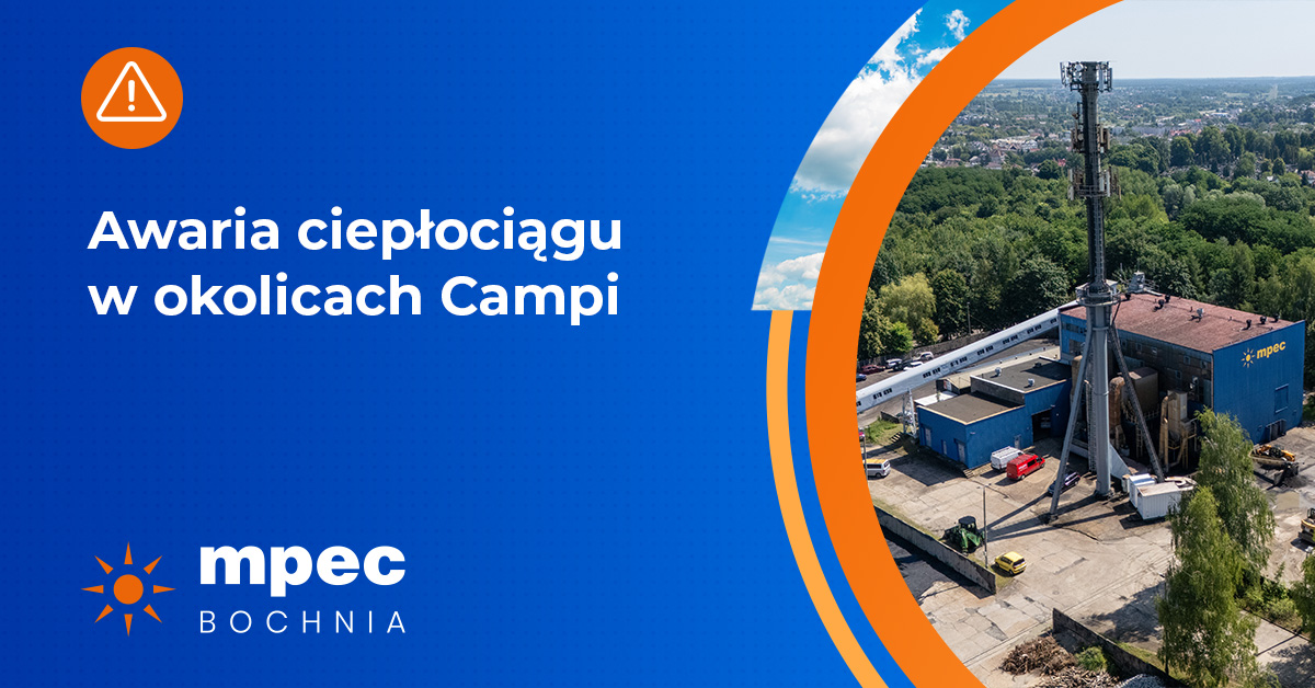 Awaria ciepłociągu w okolicach Campi