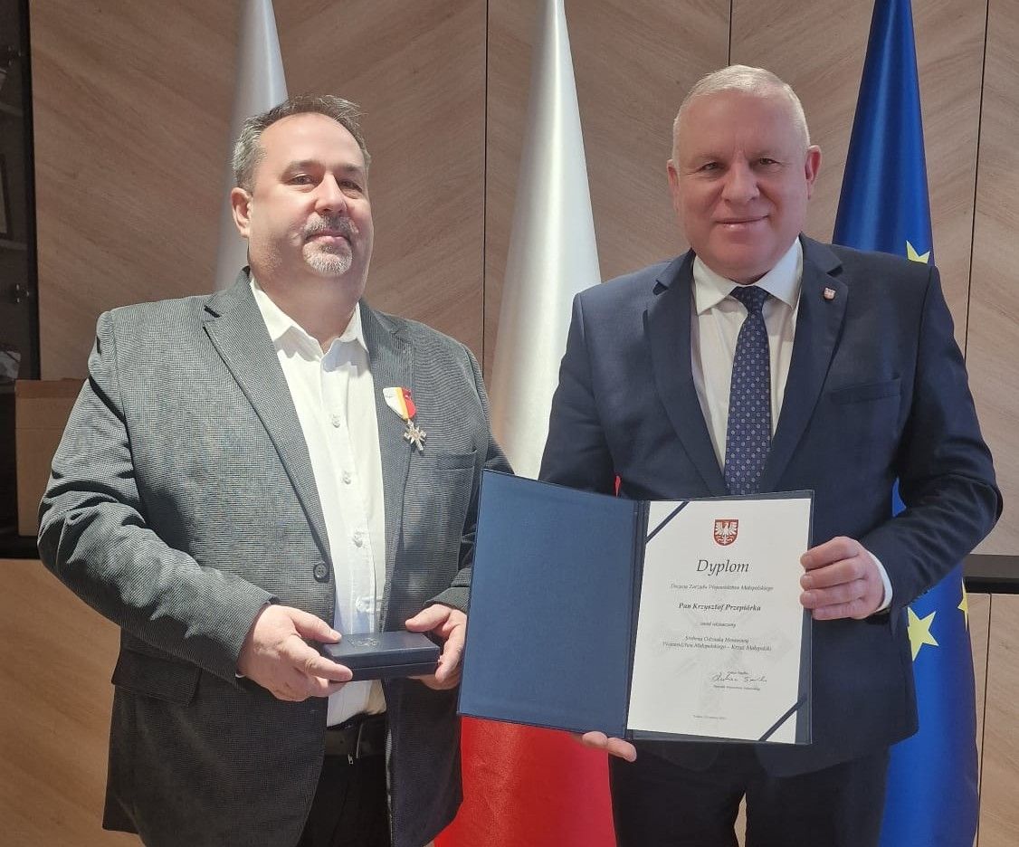 Srebrny Krzyż Małopolski dla Krzysztofa Przepiórki