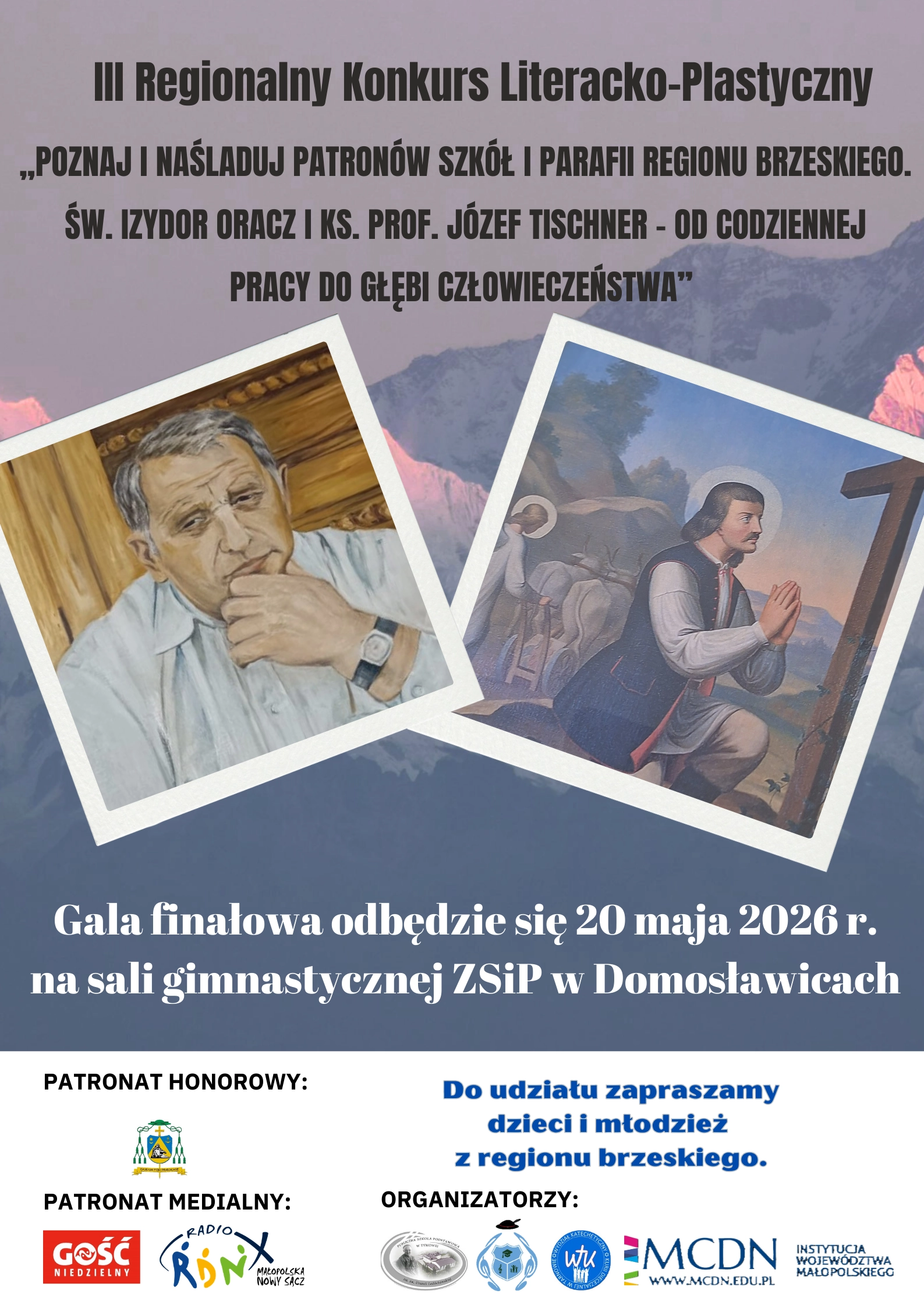 Poznaj i naśladuj Patronów szkół i parafii regionu brzeskiego – konkurs dla szkół