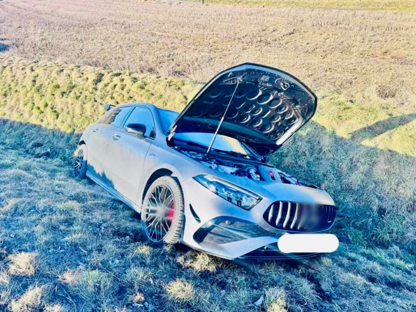 Zderzenie dwóch mercedesów na DK 75 w Tymowej / 28 lutego 2026 r.