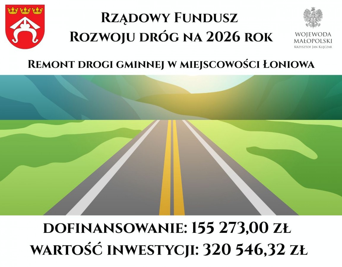 Dobre wiadomości dla sołectwa Łoniowa