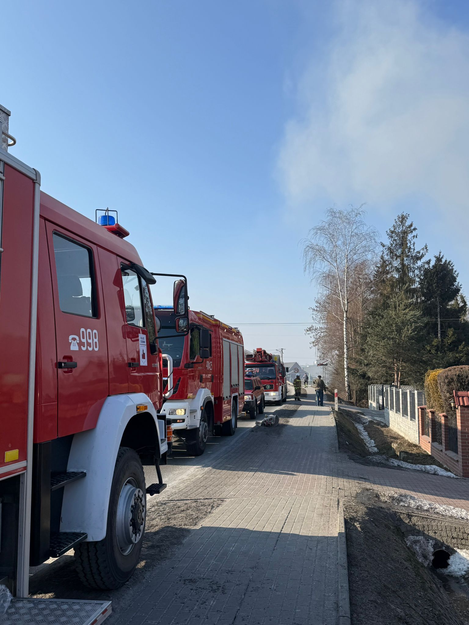 Pożar garażu w Jurkowie / 3 lutego 2026 r.